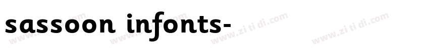 sassoon infonts字体转换 sassoon infonts字体转换